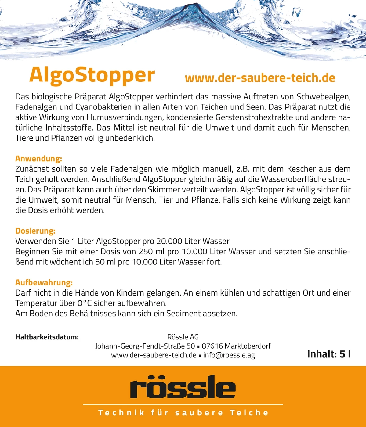 AlgoStopper, 5 l