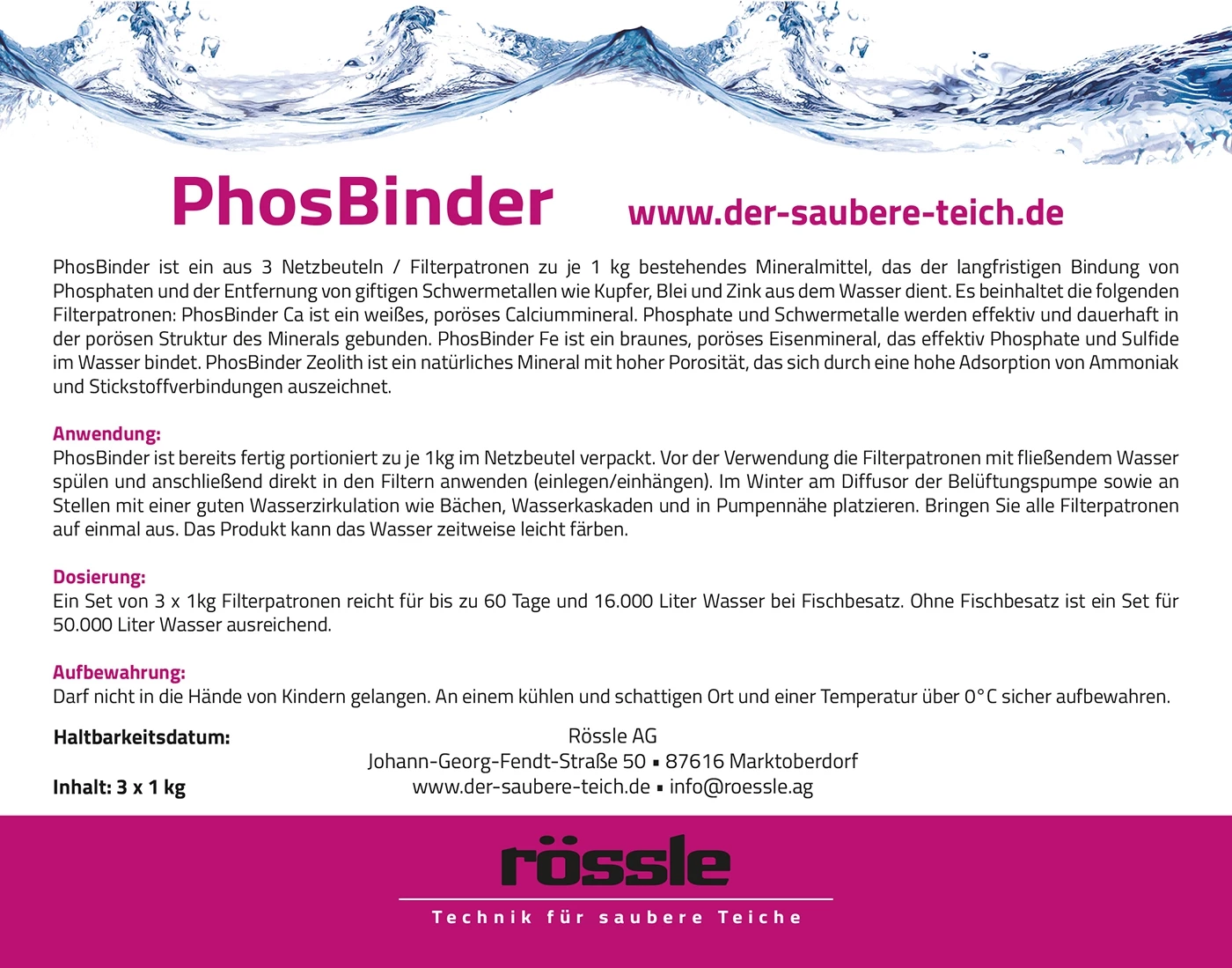 PhosBinder, 3x1 kg
